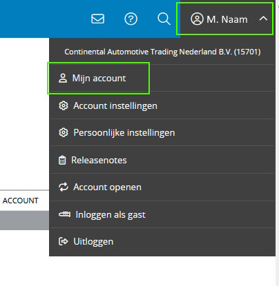 Mijn Account
