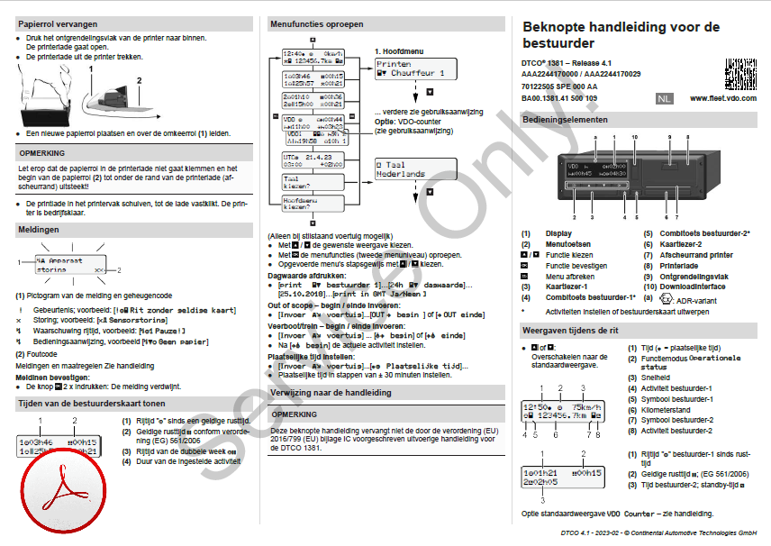 Snelstart Handleiding DTCO 4.1